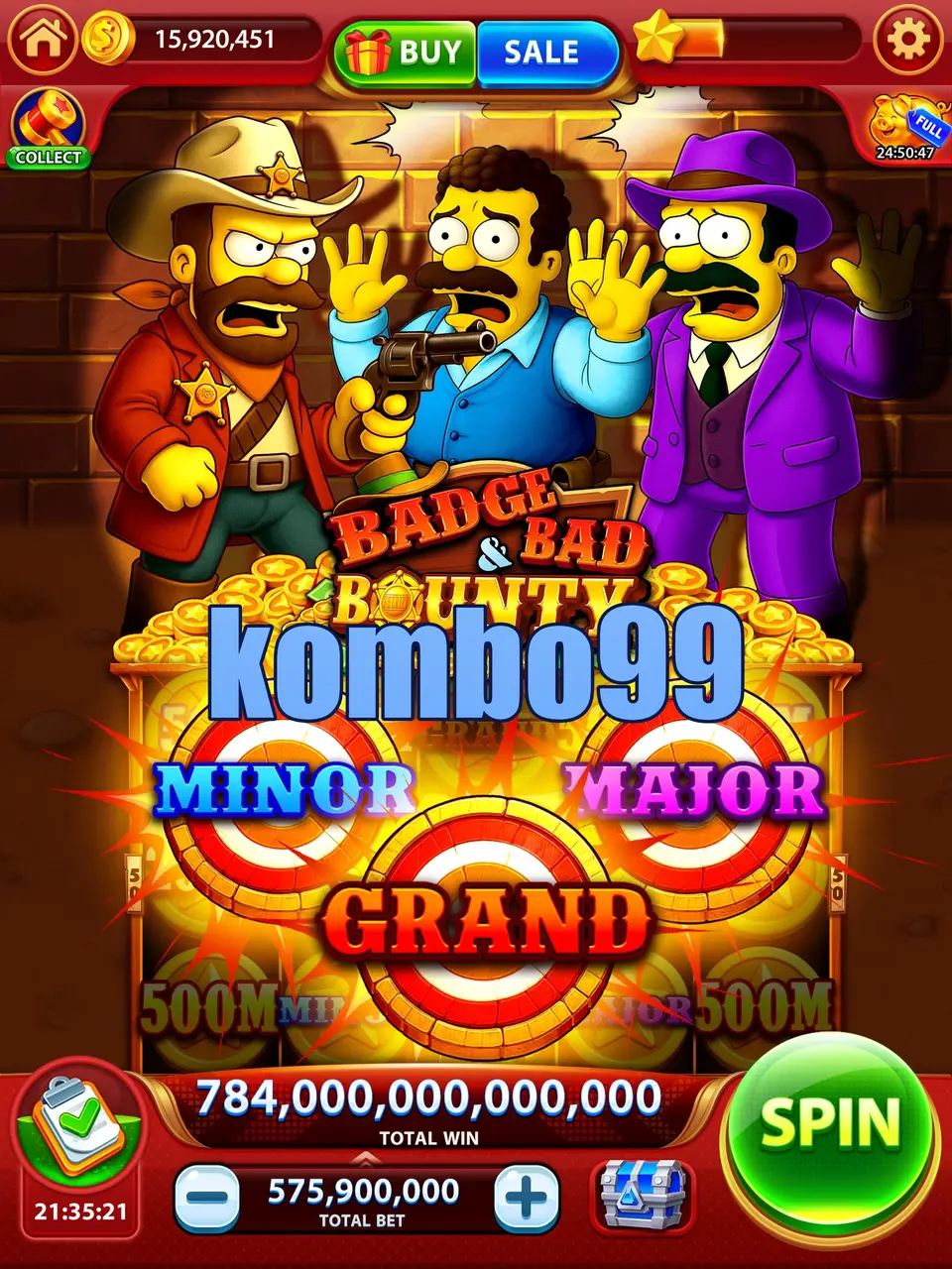 kombo99 Tangkapan Layar Resmi APK